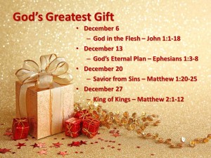 God’s Greatest Gift title and outline